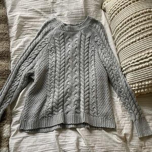 aerie grey sweater size small